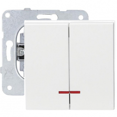 Serien-Schalter Wippe Beleuchtung Meridian reinweiß 080025-7025